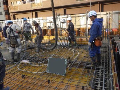 2 躯体工事 コンクリート打設